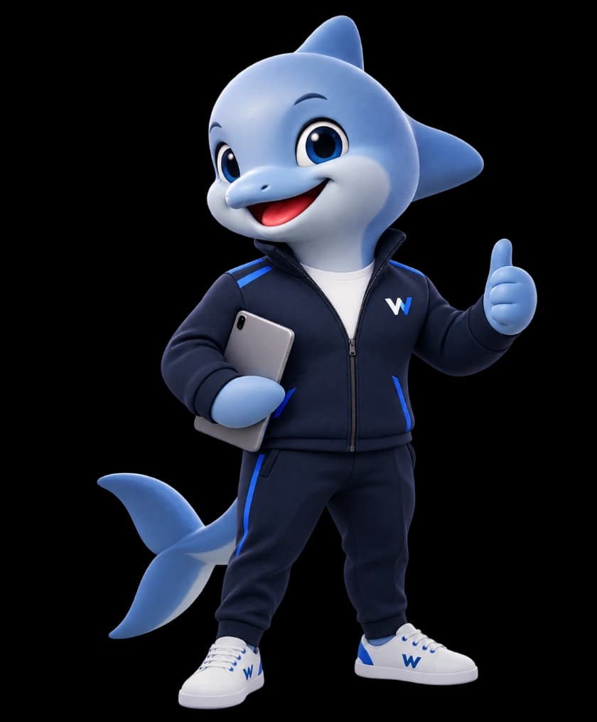 WorkNexa Dolphin Mascot